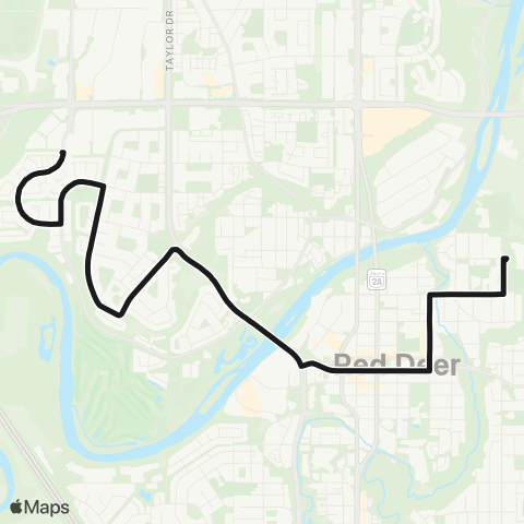 RDT Oriole Park to Ltchs map