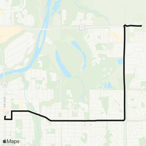 RDT Sorensen Station to Sjhs map