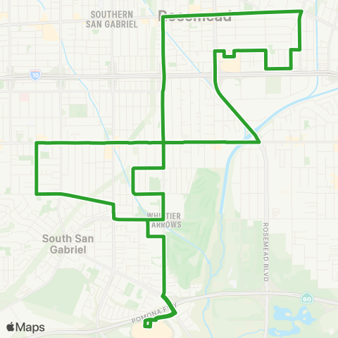 Rosemead Explorer Explorer 1 map