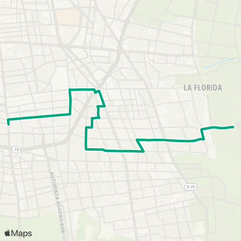 Red El Hualle - Santa Rosa P21 map