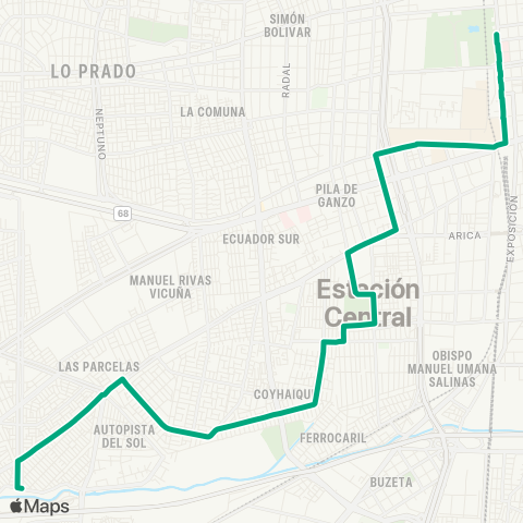 Red Villa Francia - Hospital San Juan de Dios map