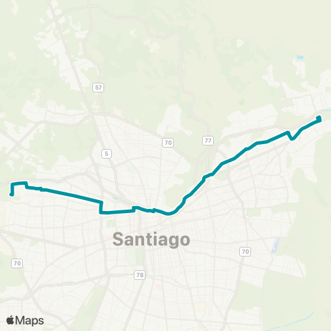 Red Cerro Navia - Cantagallo map