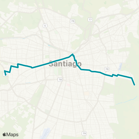 Red Pudahuel Sur - las Parcelas map