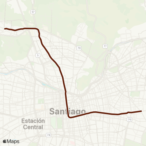 Metro Los Libertadores- Fernando Castillo Velasco map