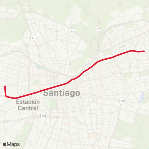 Metro San Pablo - Los Dominicos map