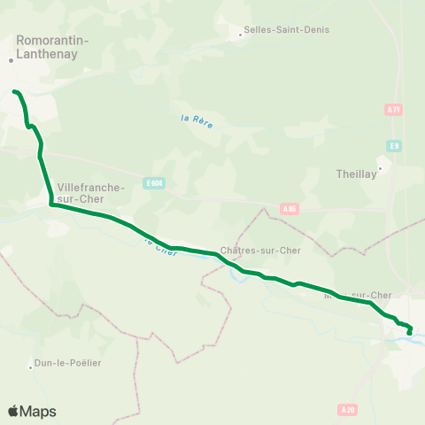 Rémi 41 Romorantin - Vierzon map