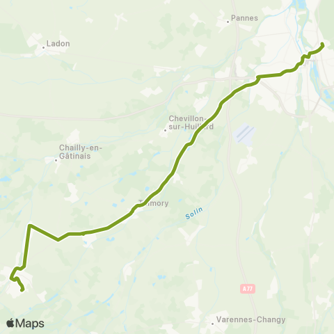 Rémi 45 Dampierre-en-Burly - Montargis map