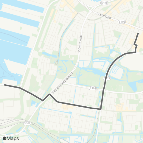 RET Zuidplein / Slinge - STC Campus Waalhaven map