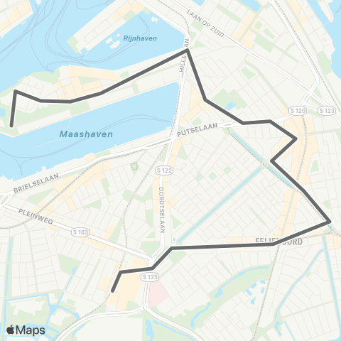 RET ss Rotterdam - Feyenoord map