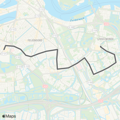 RET Zuidplein - Keizerswaard map