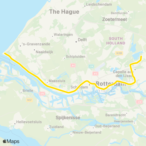 RET lijn map