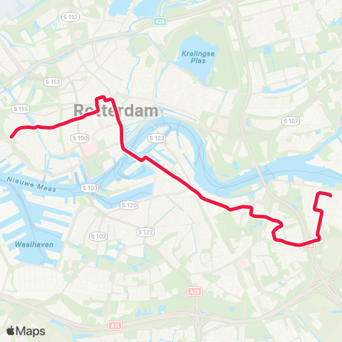 RET Beverwaard - Marconiplein map