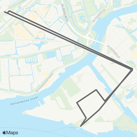 RET Capelsebrug - Stormpolder map