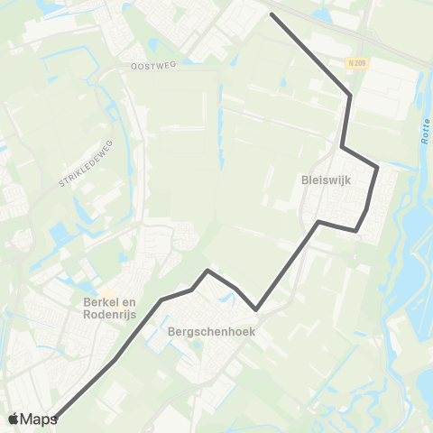 RET Rodenrijs Metro - Station Lansingerland-Zoetermeer map