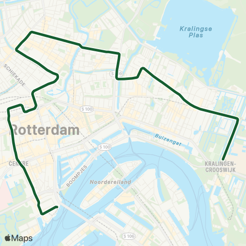 RET Woudestein - Willemsplein map