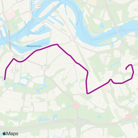 RET Charlois - Keizerswaard map