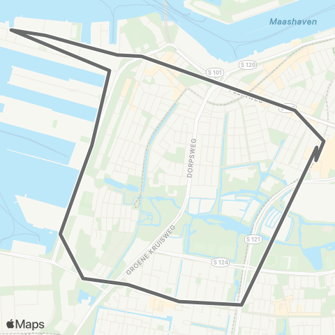 RET Zuidplein - Sluisjesdijk map