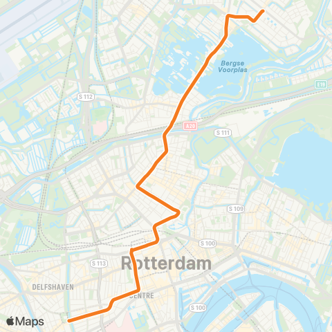 RET Molenlaan - Heemraadsplein map