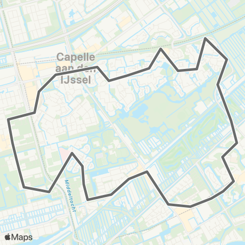 RET Capelle Centrum - Schollevaar map