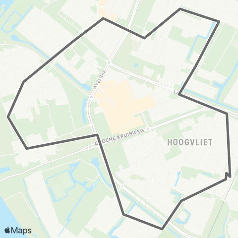 RET Hoogvliet Metro - Westpunt map