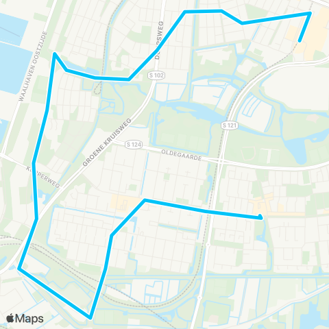 RET Buurtbus Charlois map