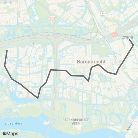 RET Barendrecht - Carnisselande map