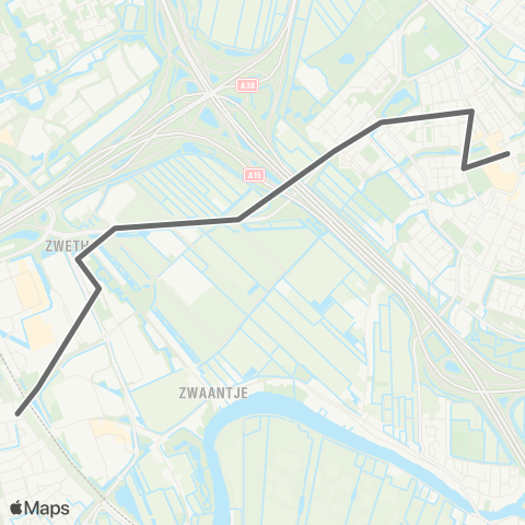 RET Station Barendrecht - Keizerswaard map