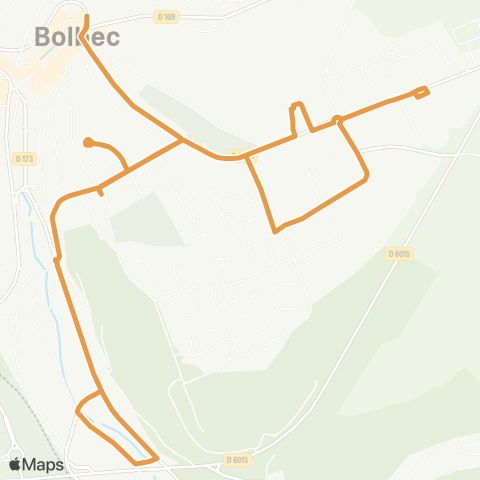 Rezo'Bus Bolbec Mairie - Val Moulin map