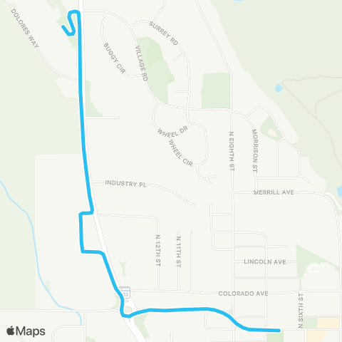 RFTA Carbondale Circulator map