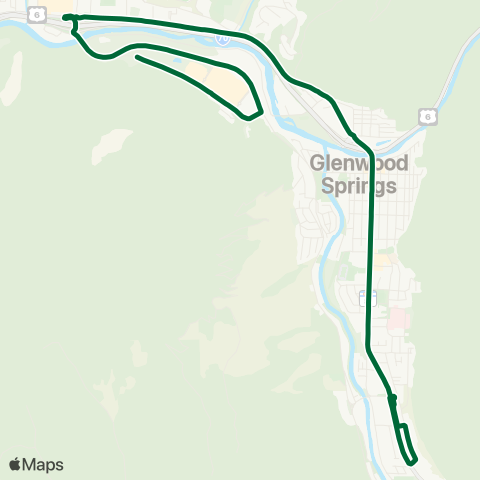 RFTA Ride Glenwood map