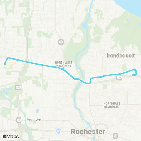 RTS Ridge Crosstown map