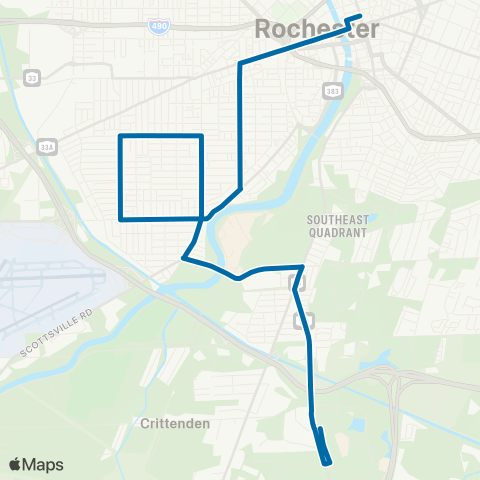 RTS Jefferson / 19th Ward map