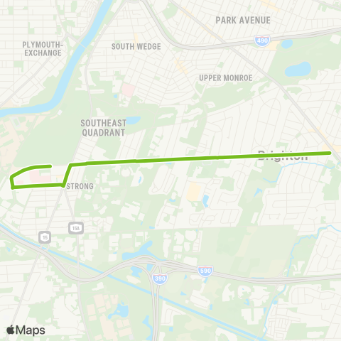 RTS Elmwood Commuter map