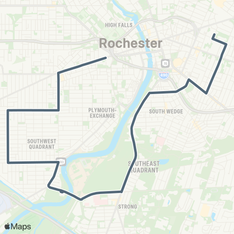 RCSD Special 19th Ward SE / Prince map