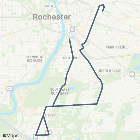 RCSD Special Highland-Strong / Prince map