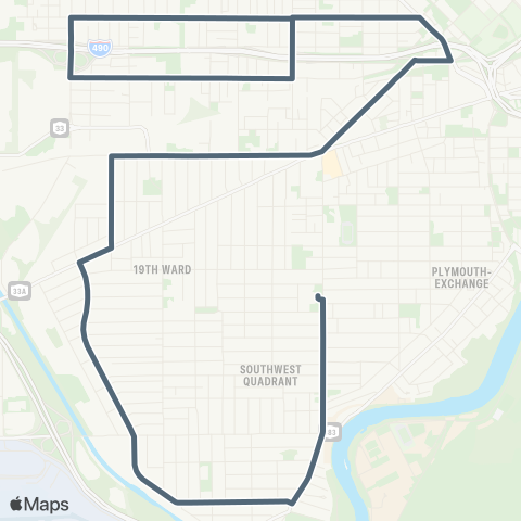 RCSD Special Dutchtown-19th Ward NW / Genese map