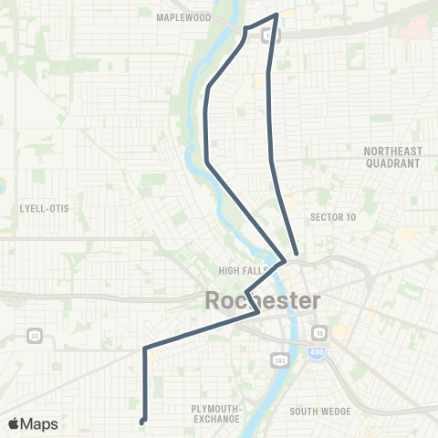 RCSD Special St Paul-N Clinton / Genesee map