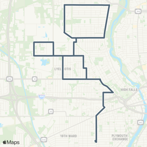 RCSD Special Lyell-Otis-Edgerton / Genesee map