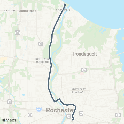 RCSD Special Maplewood-Charlotte / Monroe map