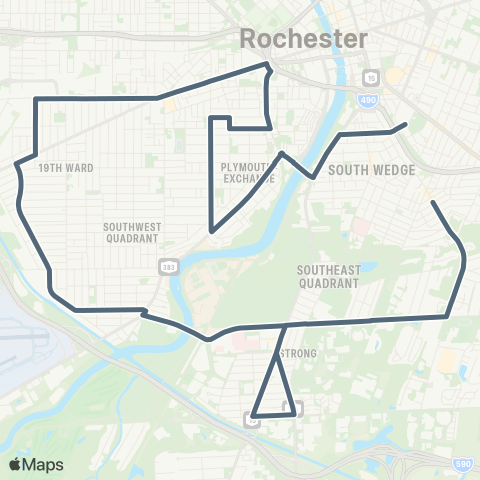 RCSD Special 19th Ward-Plym-City SE / Monroe map