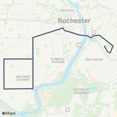 RCSD Special Genesee-19th Ward SE / Monroe map