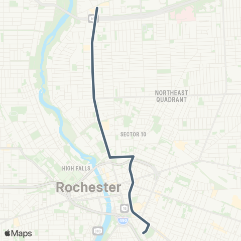 RCSD Special N Clinton / Monroe map