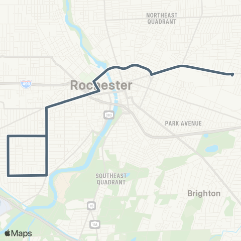 RCSD Special Genesee-19th Ward SE / E Main map