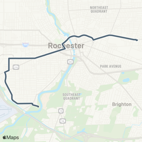 RCSD Special 19th Ward NW / E Main map