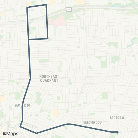 RCSD Special Hudson / E Main map