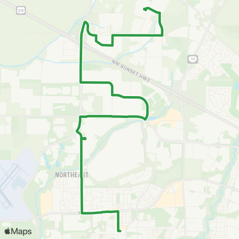 Ride Connection North Hillsboro Link map