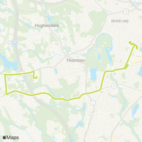 RIPTA Thursday Only Walmart Shopper map