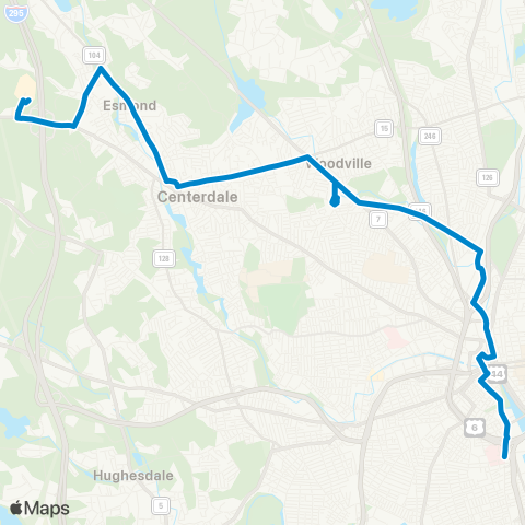 RIPTA Mineral Spring Ave / North Providence map