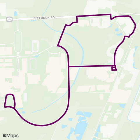 Rochester Institute of Technology Weekend Campus Shuttle map