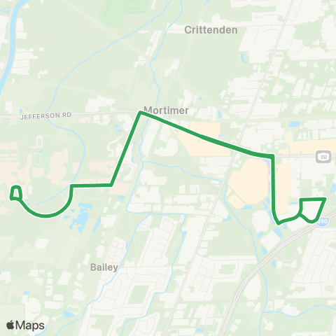 Rochester Institute of Technology Off Campus Express map